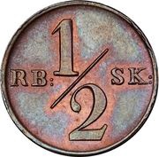½ Rigsbankskilling - Frederik VI reverse image