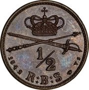 ½ Rigsbankskilling - Christian VIII reverse image