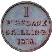 1 Rigsbankskilling - Frederik VI reverse image
