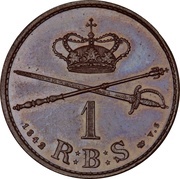 1 Rigsbankskilling - Christian VIII reverse image