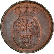 2 Skilling - Frederik VI Rigsbank Token obverse image
