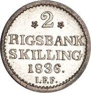 2 Rigsbankskilling - Frederik VI reverse image