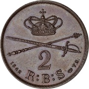 2 Rigsbankskilling - Christian VIII reverse image