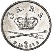 3 Rigsbankskilling - Christian VIII Type II reverse image