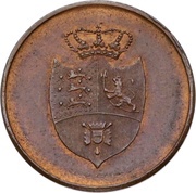4 Skilling - Frederik VI Rigsbank Token obverse image