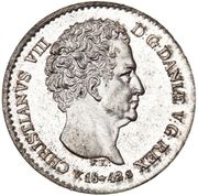 4 Rigsbankskilling / 1¼ Schilling Courant - Christian VIII obverse image