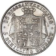16 Rigsbankskilling / 5 Schilling Courant - Christian VIII reverse image