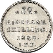 32 Rigsbankskilling - Frederik VI reverse image