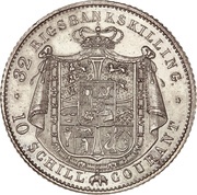 32 Rigsbankskilling / 10 Schilling Courant - Christian VIII reverse image