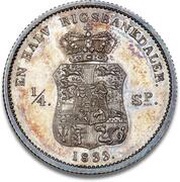 ½ Rigsbankdaler / ¼ Speciedaler - Frederik VI Pattern reverse image