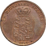 1 Speciedaler - Frederik VI Copper pattern strike reverse image