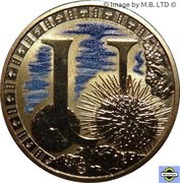 1 Dollar - Elizabeth II 4th Portrait - Alphabet Collection - Letter U reverse image