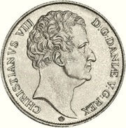 1 Speciedaler - Christian VIII Type 2 obverse image