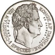 1 Speciedaler - Frederik VII Death and Accession reverse image