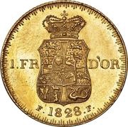 1 Frederik d'Or - Frederik VI Type 2; first head reverse image