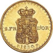 2 Frederiks d'Or - Frederik VI Type 2 reverse image