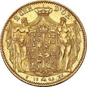 2 Christians d'Or - Christian VIII reverse image