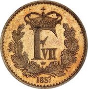 ½ Skilling Rigsmønt - Frederik VII obverse image