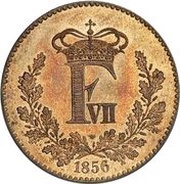 1 Skilling Rigsmønt - Frederik VII obverse image