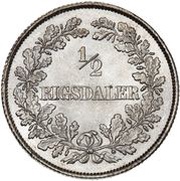 ½ Rigsdaler - Frederik VII reverse image