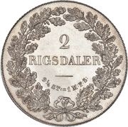 2 Rigsdaler - Frederik VII, Denmark, 1854-1863 reverse image