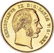 1 Christian d'Or - Christian IX obverse image