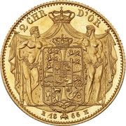 2 Christians d'Or - Christian IX reverse image