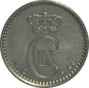 1 Øre - Christian IX Pattern obverse image