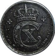 1 Øre - Christian X obverse image