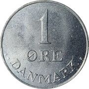 1 Øre - Frederik IX reverse image