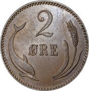 2 Øre - Christian IX reverse image