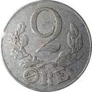 2 Øre - Christian X German Occupation reverse image