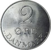 2 Øre - Frederik IX reverse image