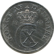 5 Øre - Christian X German Occupation obverse image