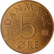 5 Øre - Margrethe II reverse image