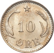 10 Øre - Christian IX reverse image