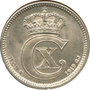 10 Øre - Christian X obverse image