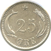25 Øre - Christian IX reverse image