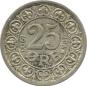 25 Øre - Frederik VIII reverse image