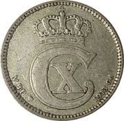25 Øre - Christian X obverse image