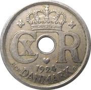 25 Øre - Christian X obverse image