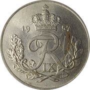 25 Øre - Frederik IX obverse image