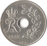 25 Øre - Frederik IX obverse image