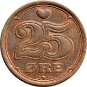 25 Øre - Margrethe II reverse image