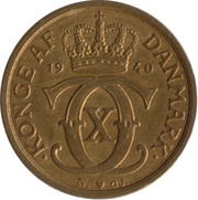 ½ Krone - Christian X obverse image