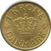 1 Krone - Christian X reverse image
