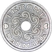 1 Krone - Margrethe II reverse image