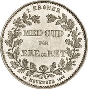2 Kroner - Christian IX Anniversary of Reign reverse image