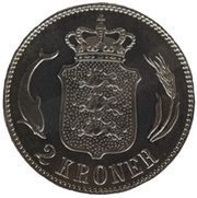 2 Kroner - Christian X reverse image