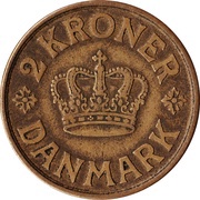 2 Kroner - Christian X reverse image